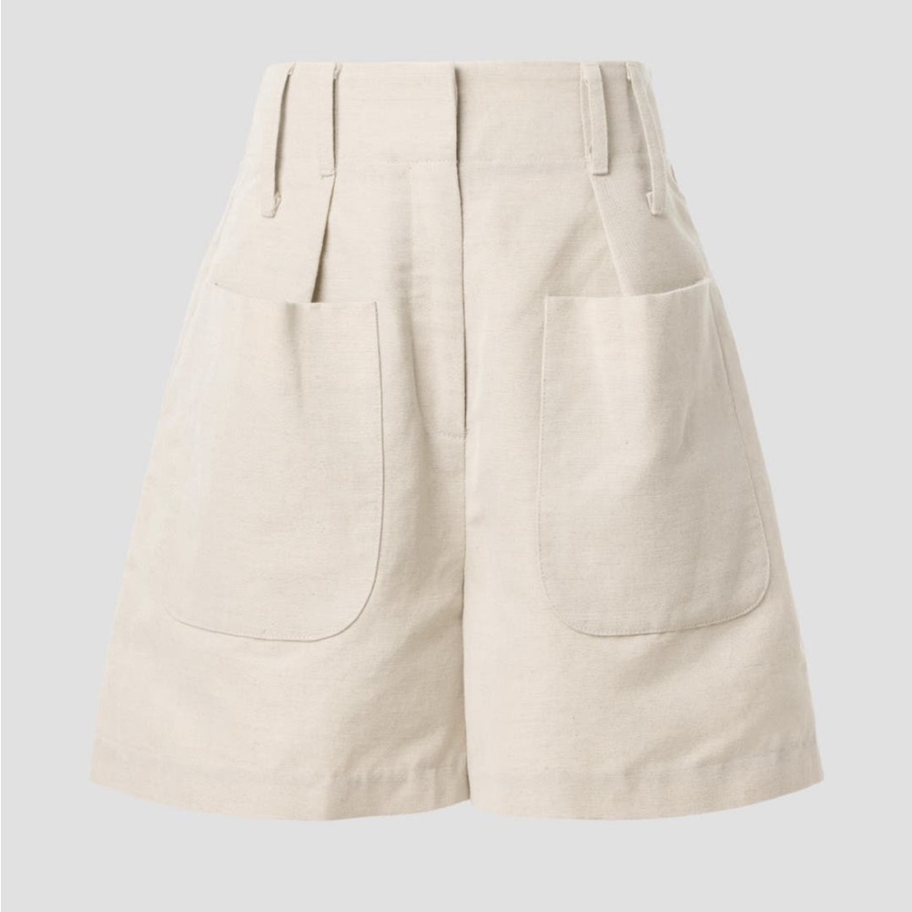 Co Linen Sack Shorts -8 - Picture 2 of 12